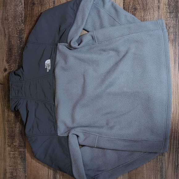The North Face Denali Waffle Knit Lightweight Full Zip Jacket Size Medium - Gray - Picture 6 of 10
